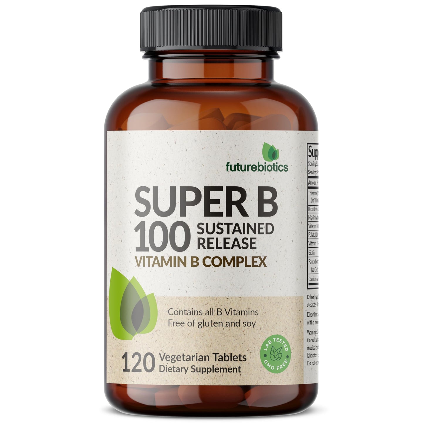 Futurebiotics Super B 100 Sustained Release Vitamin B Complex Tablet 120