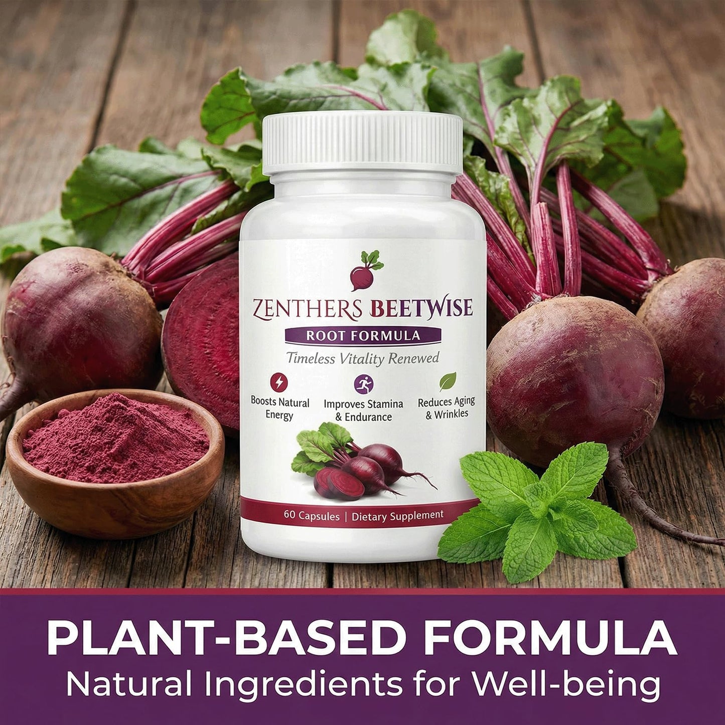 Zenthers Beetwise Beetroot Root Formula Capsule 1
