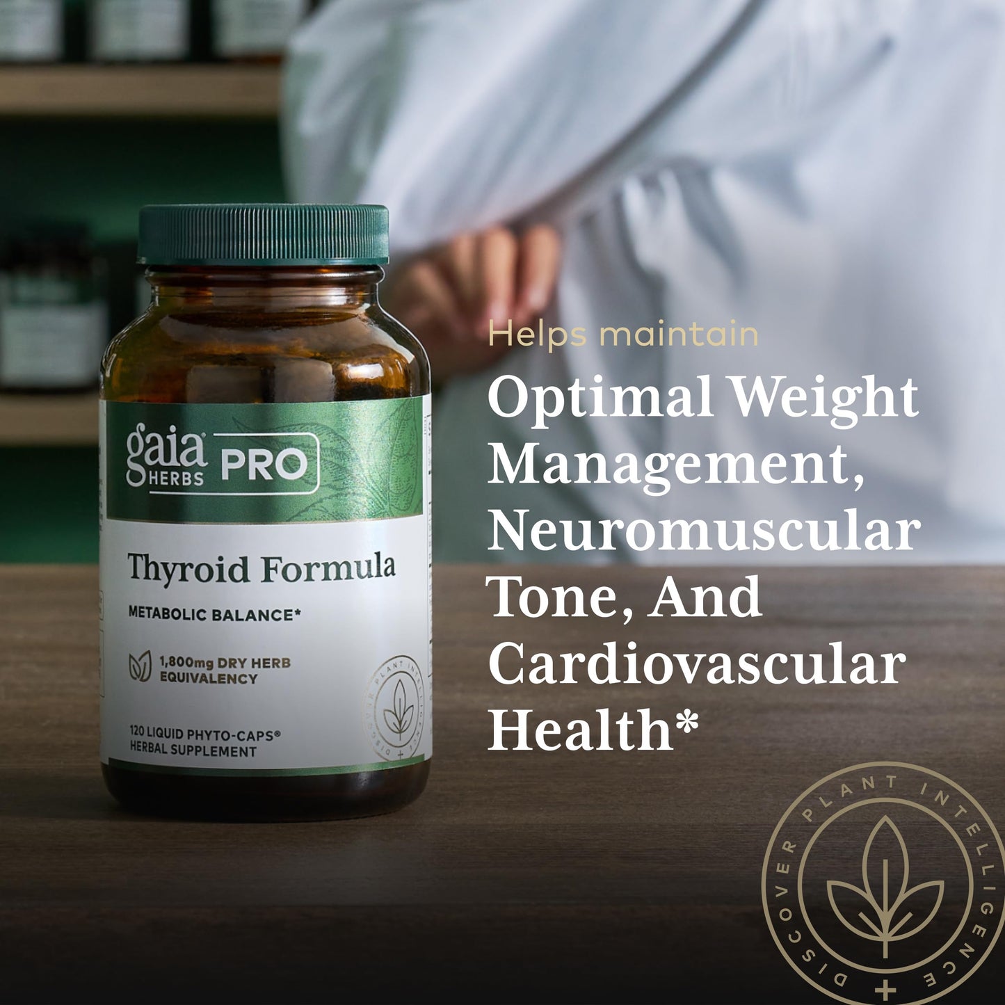 Gaia Herbs PRO Thyroid Formula 60 Capsules