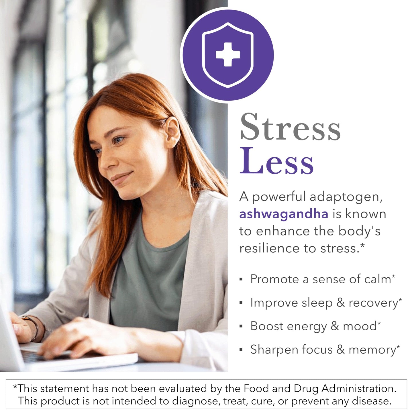 Kroeger Herb Products Ashwagandha Supplements for Stress and Mood Support Capsules, 60 Count