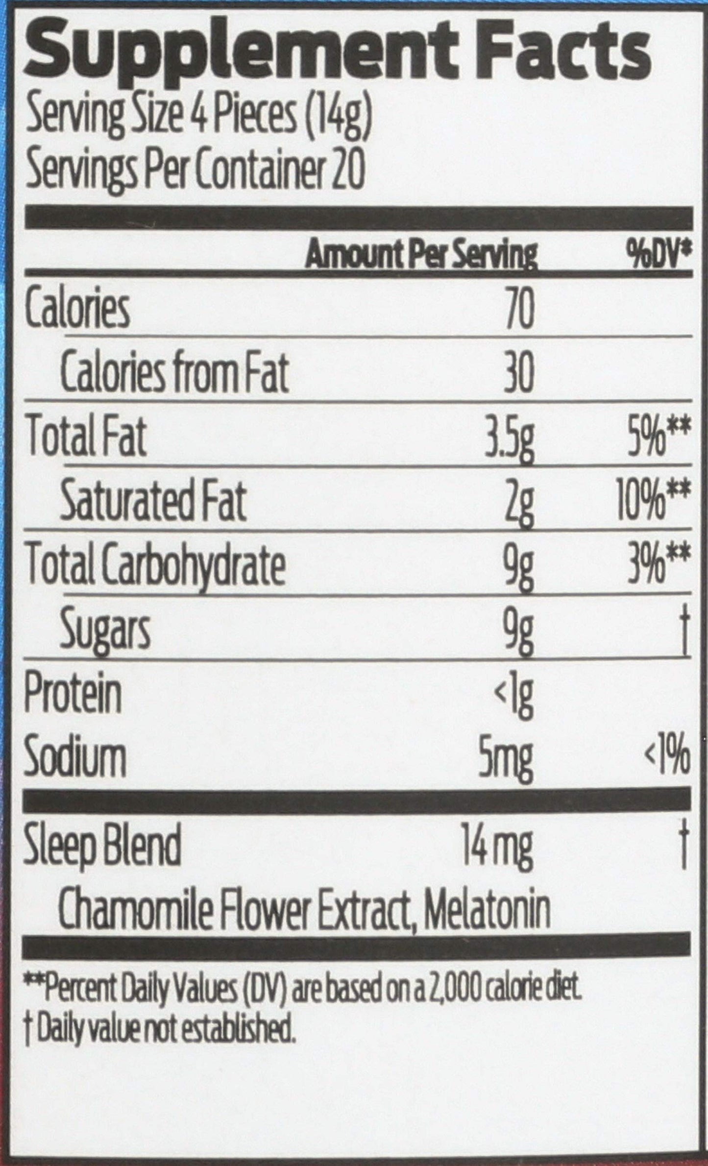 Good Day Chocolate Melatonin for Adults Capsules 80 Count