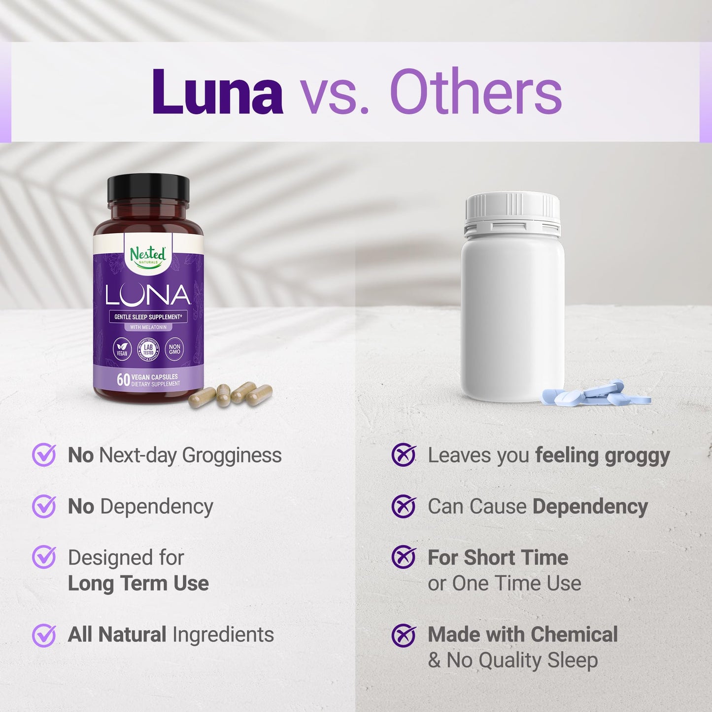 Nested Naturals Luna Sleep Aid 60 Capsules