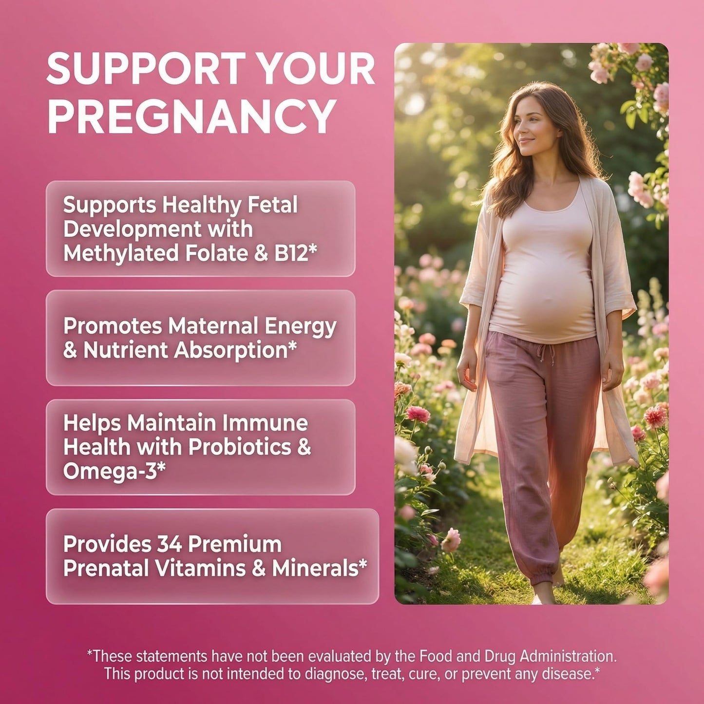 Clean Nutraceuticals Natal Glow Methylated Prenatal Vitamins for Women Capsules 90 Count