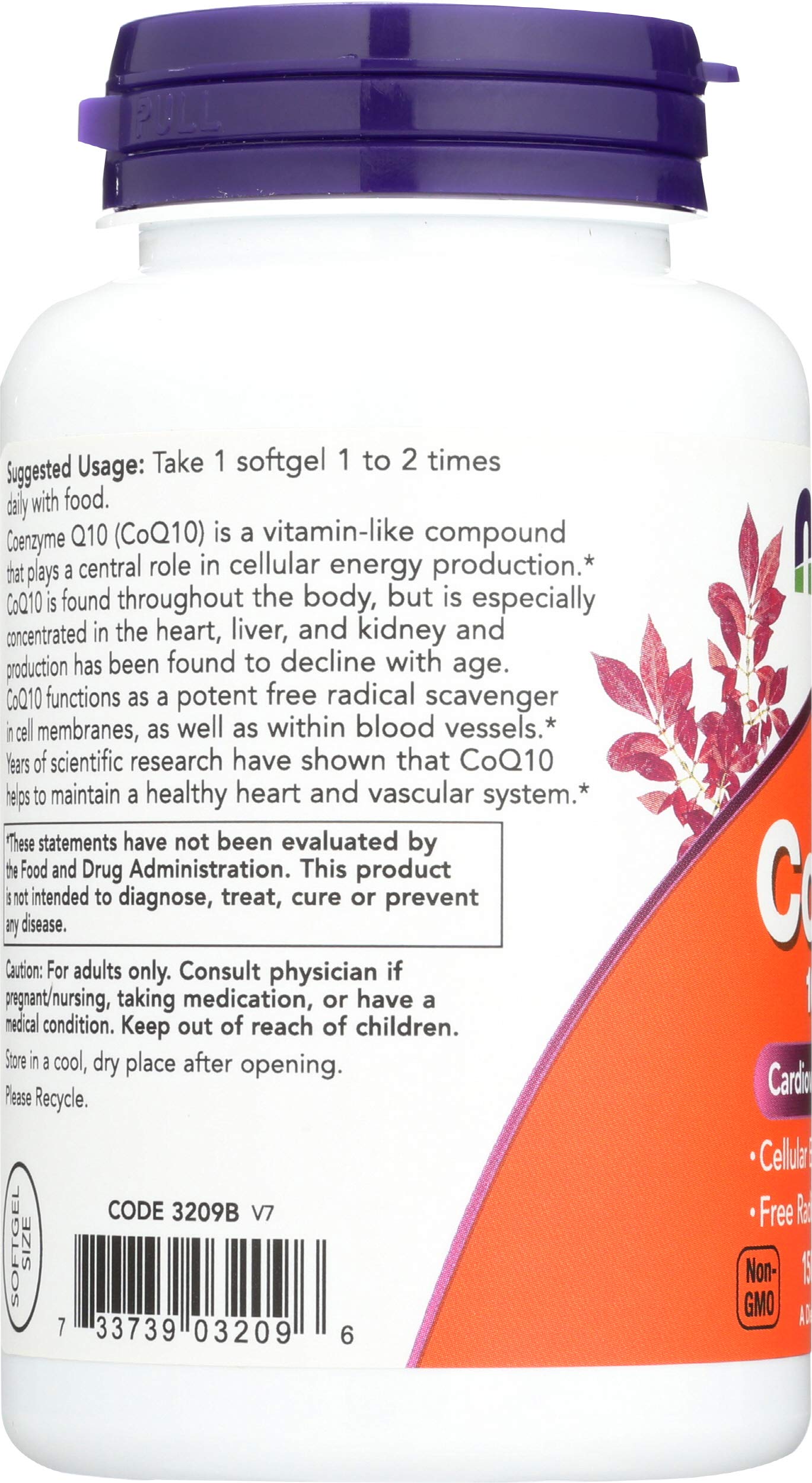 NOW Foods CoQ10 100mg Softgels 150 Count