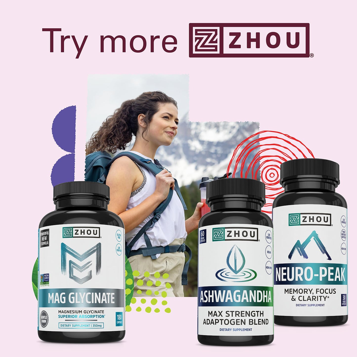 ZHOU Ashwagandha 60 Capsules