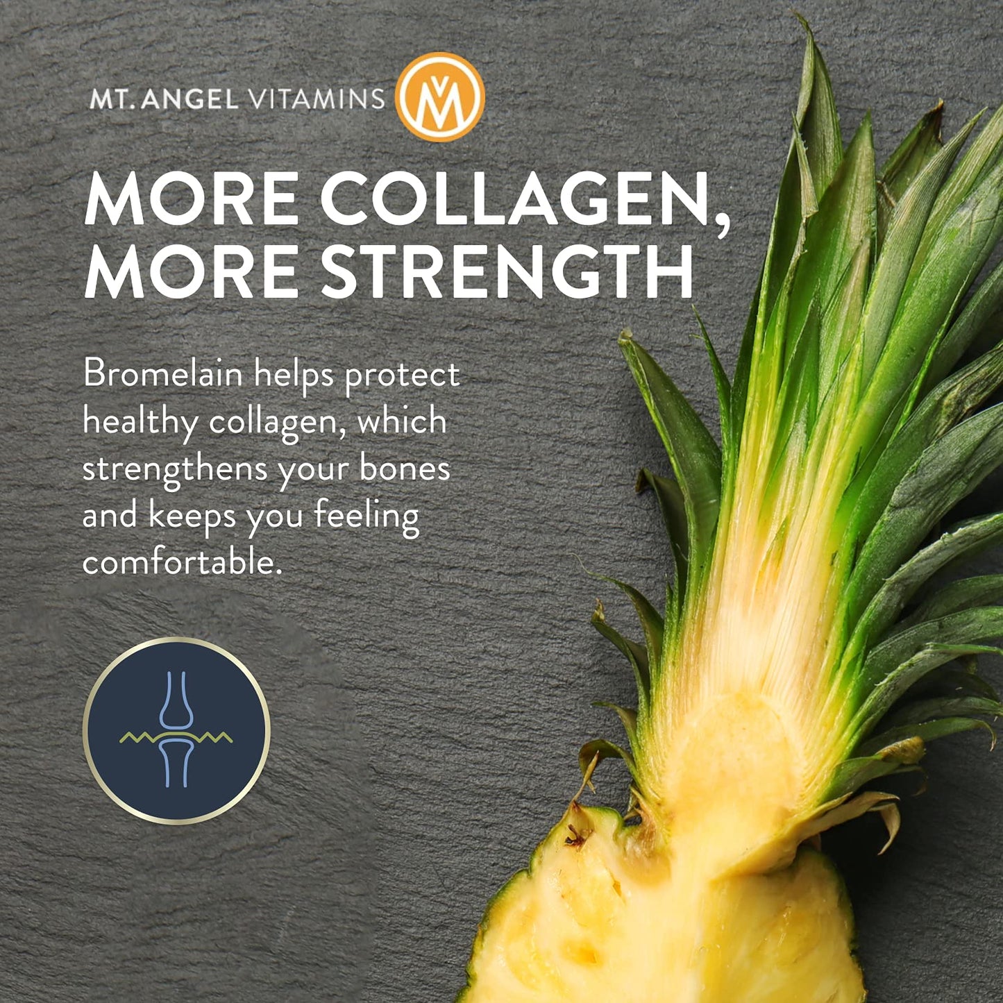 Mt. Angel Vitamins Inflameze Advanced Joint Health Collagen Protection Turmeric Supplement 60 Capsules