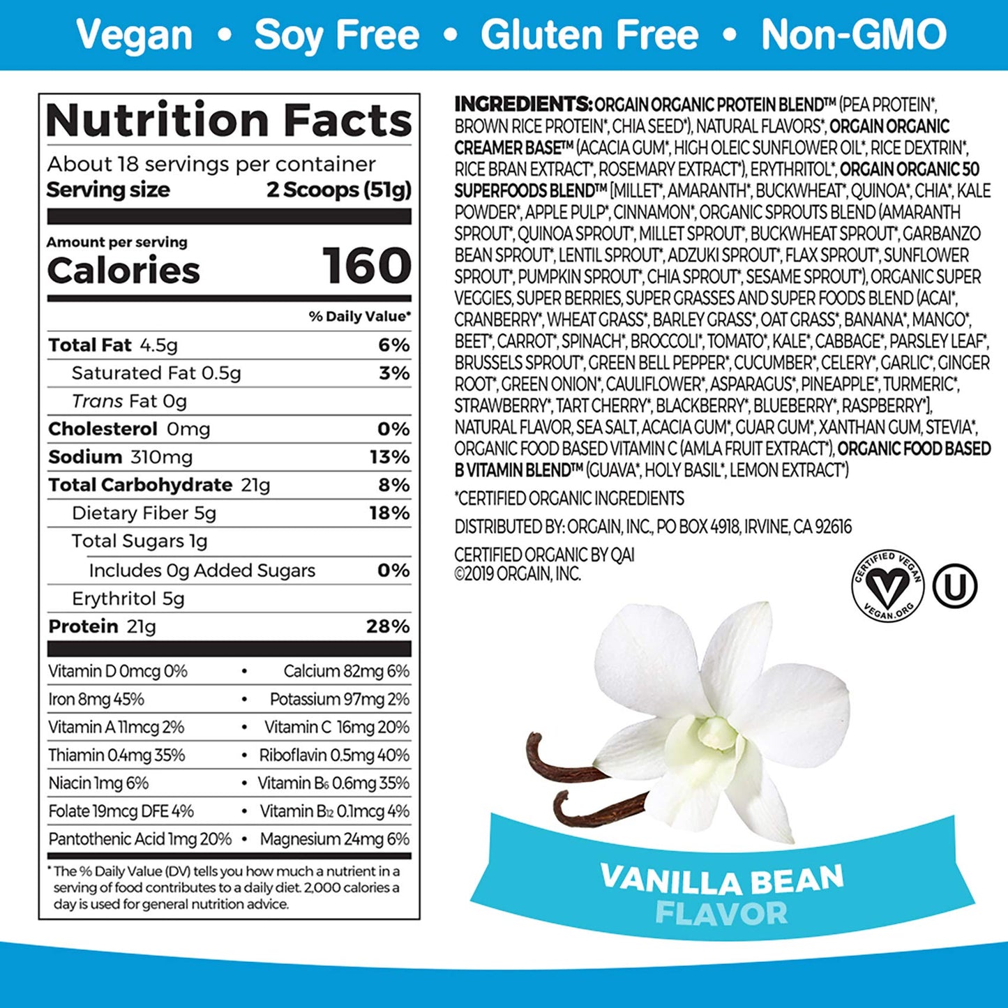 Orgain Keto Collagen Protein Powder 14.1 oz