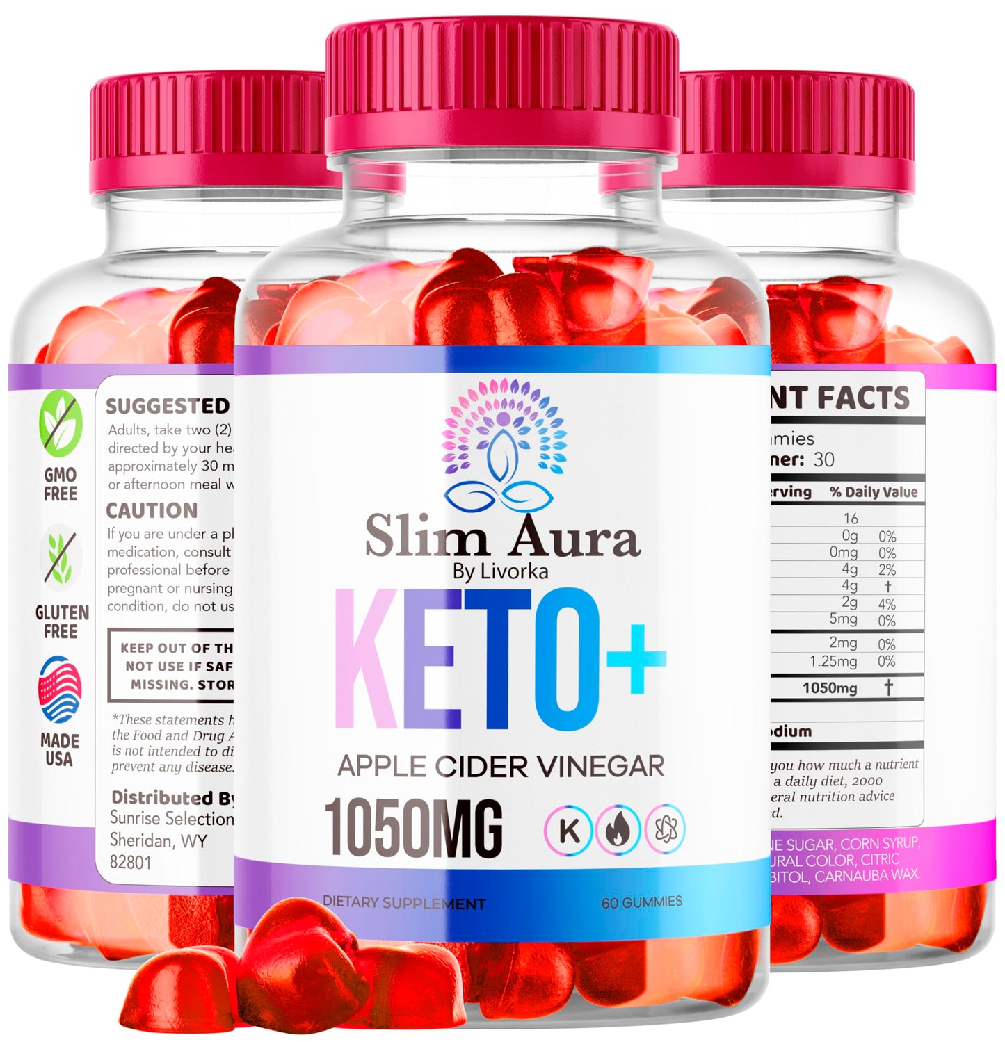 LIVORKA Slim Aura Keto ACV 60 Gummies