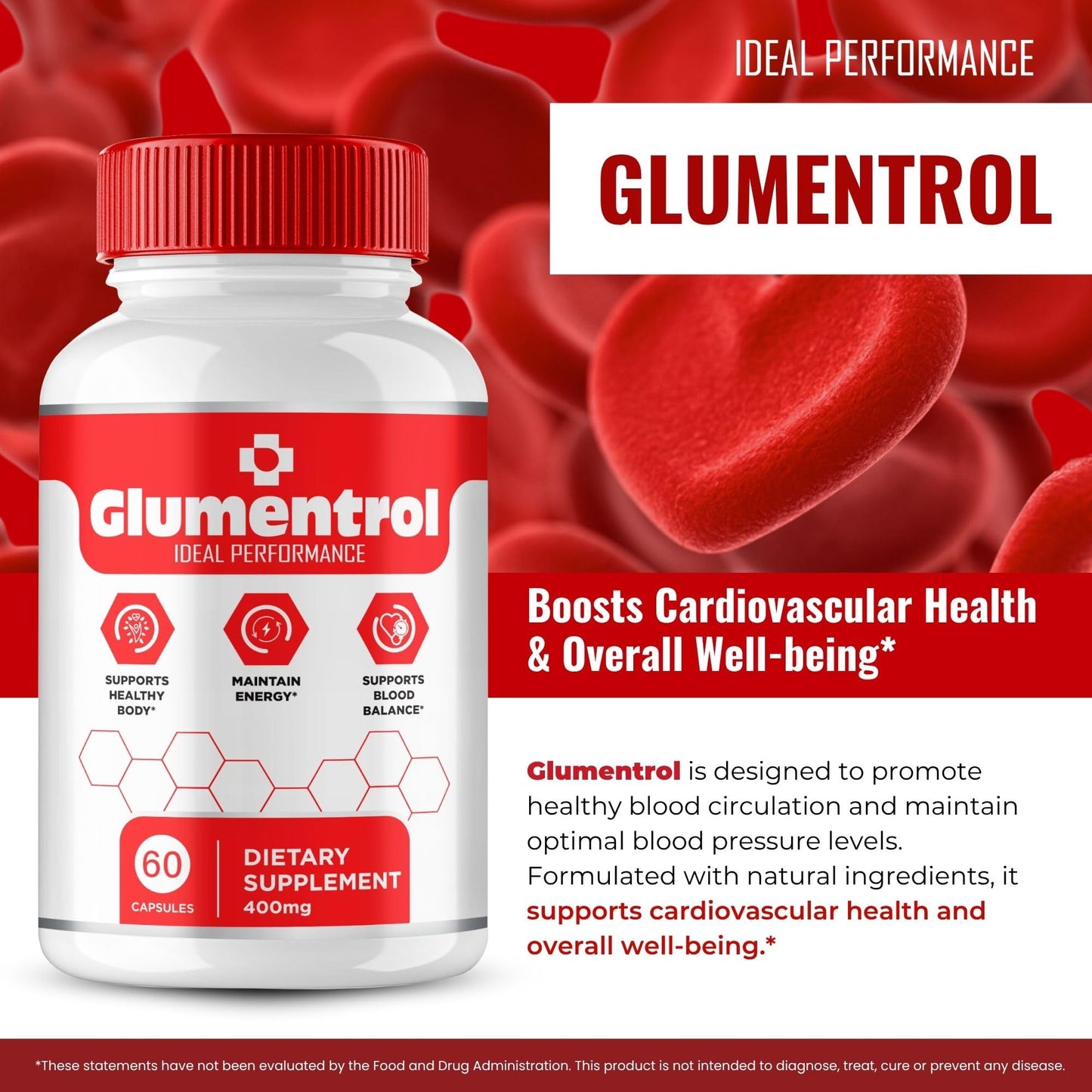 IDEAL PERFORMANCE Glumentrol Capsules 120 Count