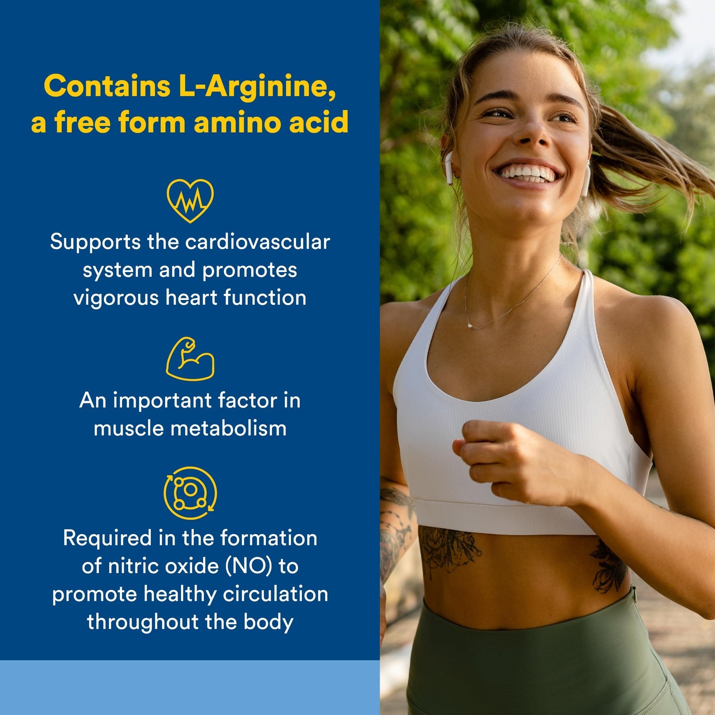 Natural Factors L-Arginine 500 mg, 180 Capsules