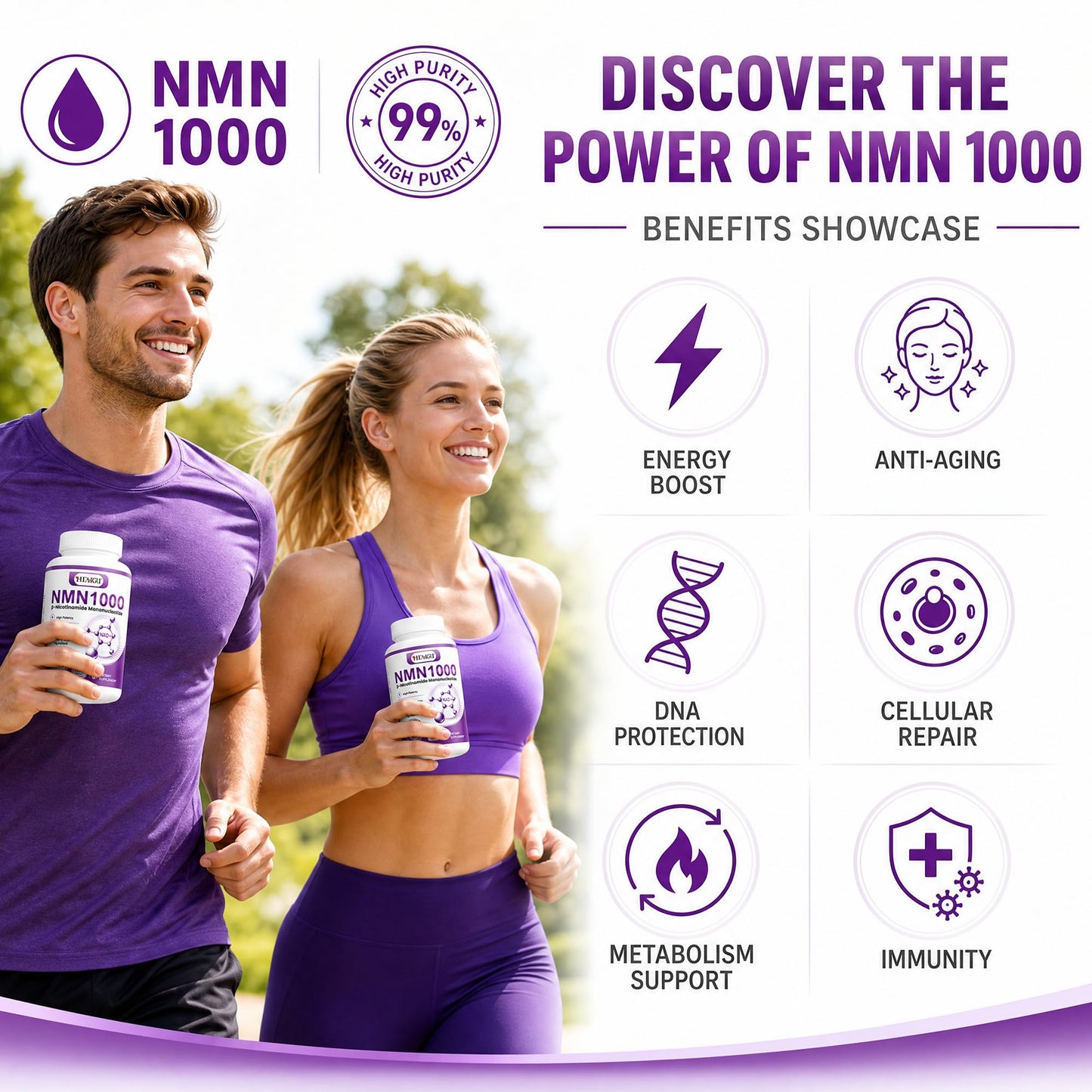 HEALGUT Liposomal NMN Supplement 1000mg Per Serving, 99.9% Pure NMN (Nicotinamide Mononucleotide) for NAD+ Support, Cellular Energy, Healthy Aging & Longevity, Higher Absorption, 120 Capsules