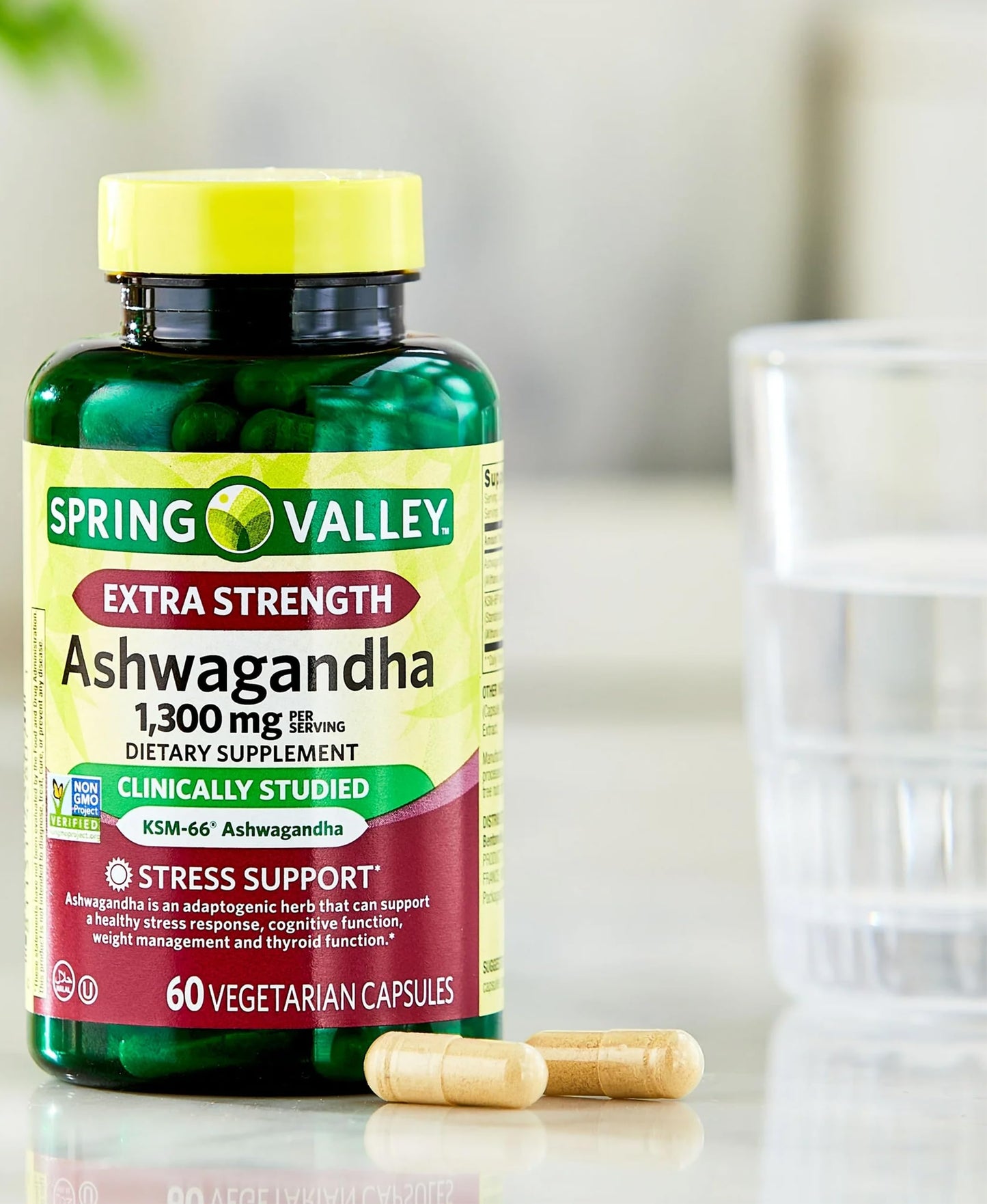 Generic Ashwagandha 1300 mg Capsules, 60 Count