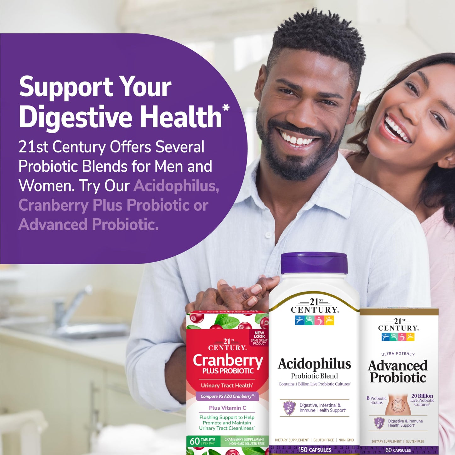 21st Century Acidophilus Probiotic Blend 300 Capsules