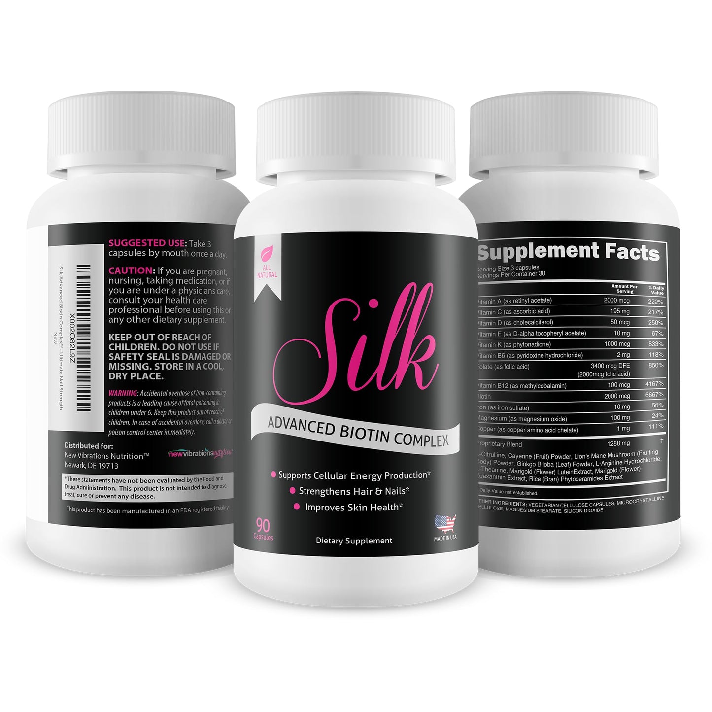 Advanced Silk Biotin Complex Capsule 60 Count