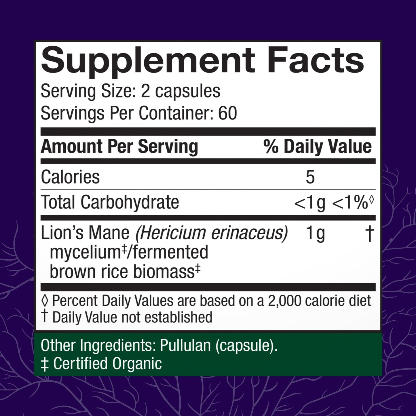 Host Defense Lion's Mane Mushroom Capsules, 120 Capsules