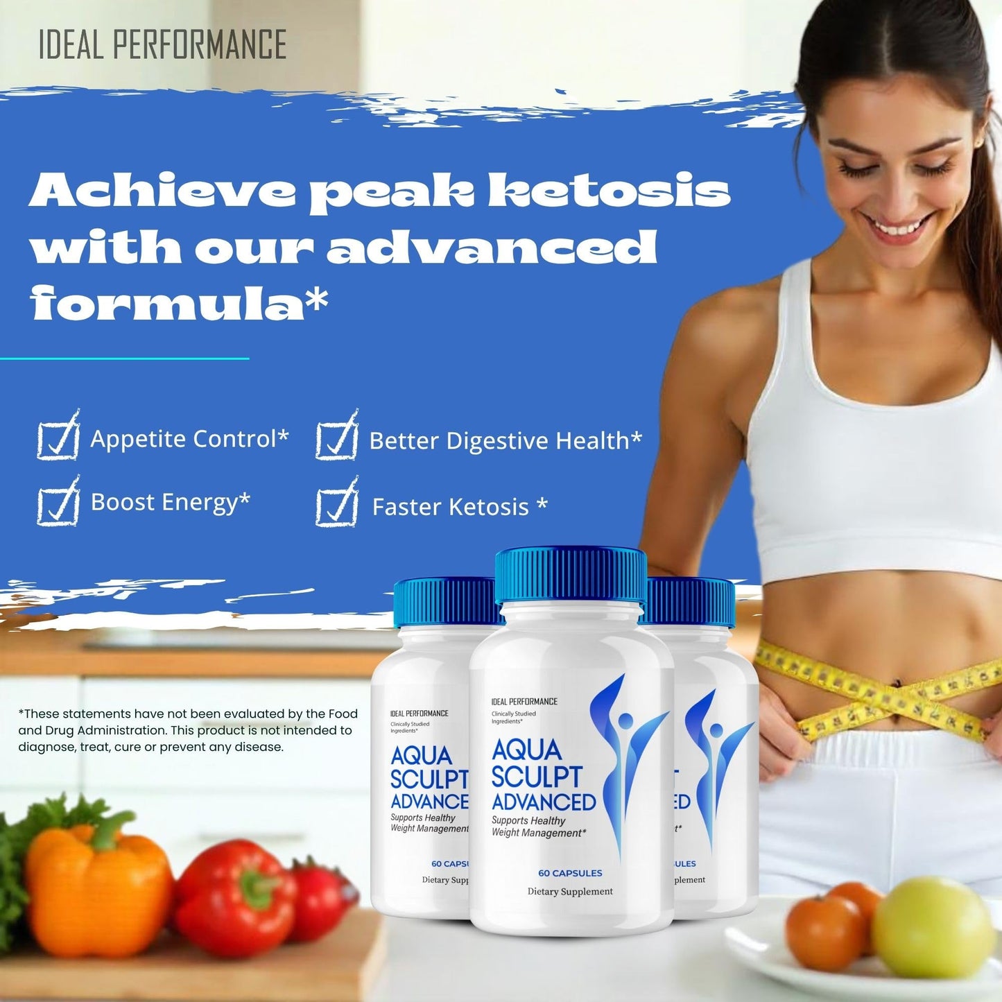 IDEAL PERFORMANCE Aqua Sculpt Capsules 60 Count