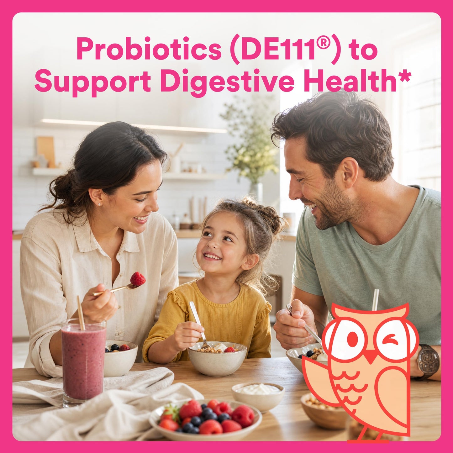 SmartyPants Kids Probiotic Gummies for Digestive Health 2 Billion CFU Gut Health and Immune Support, Clinically Studied Probiotic, Gluten Free, Grape, 1 Count