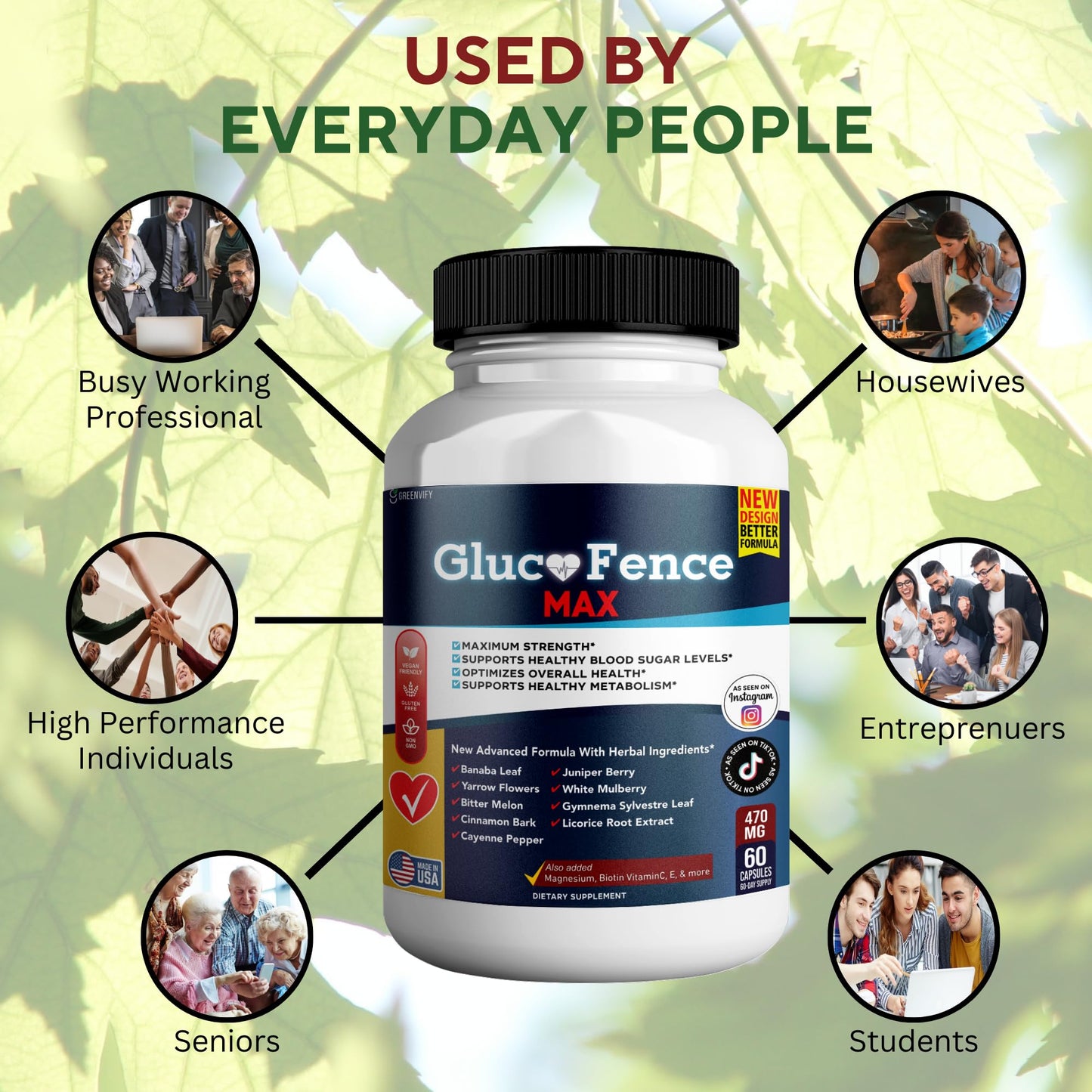 GREENVIFY Gluco Fence Max Capsule 180 Capsules