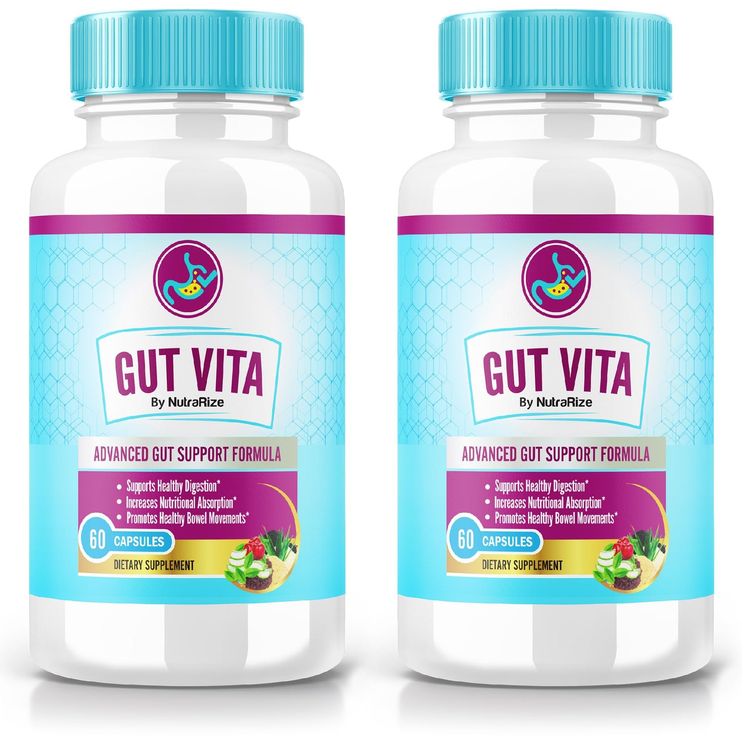 NutraRize Gut Vita Capsules 120 Capsules