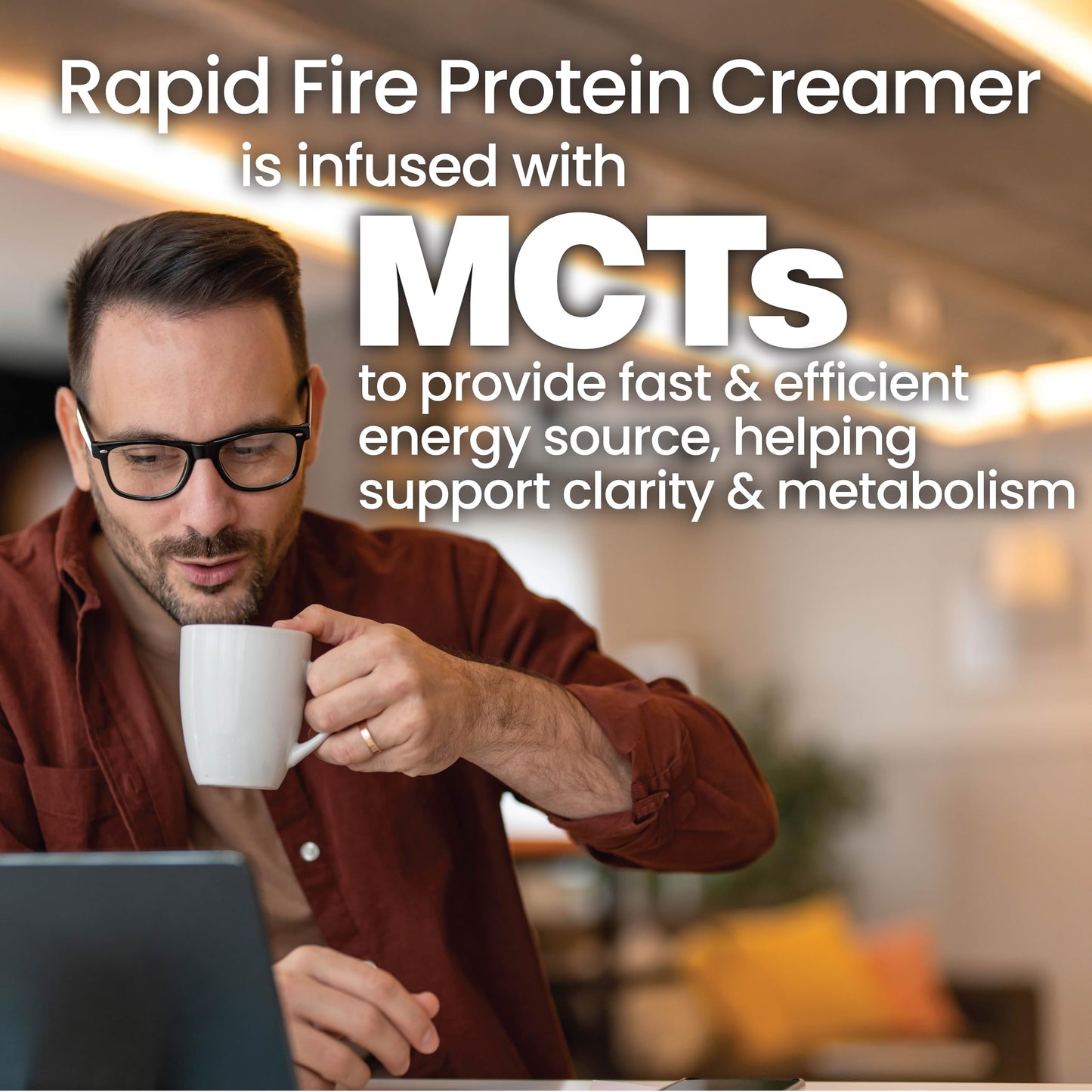 Rapid Fire Protein Creamer Hazelnut Flavor Powder 7.94 oz