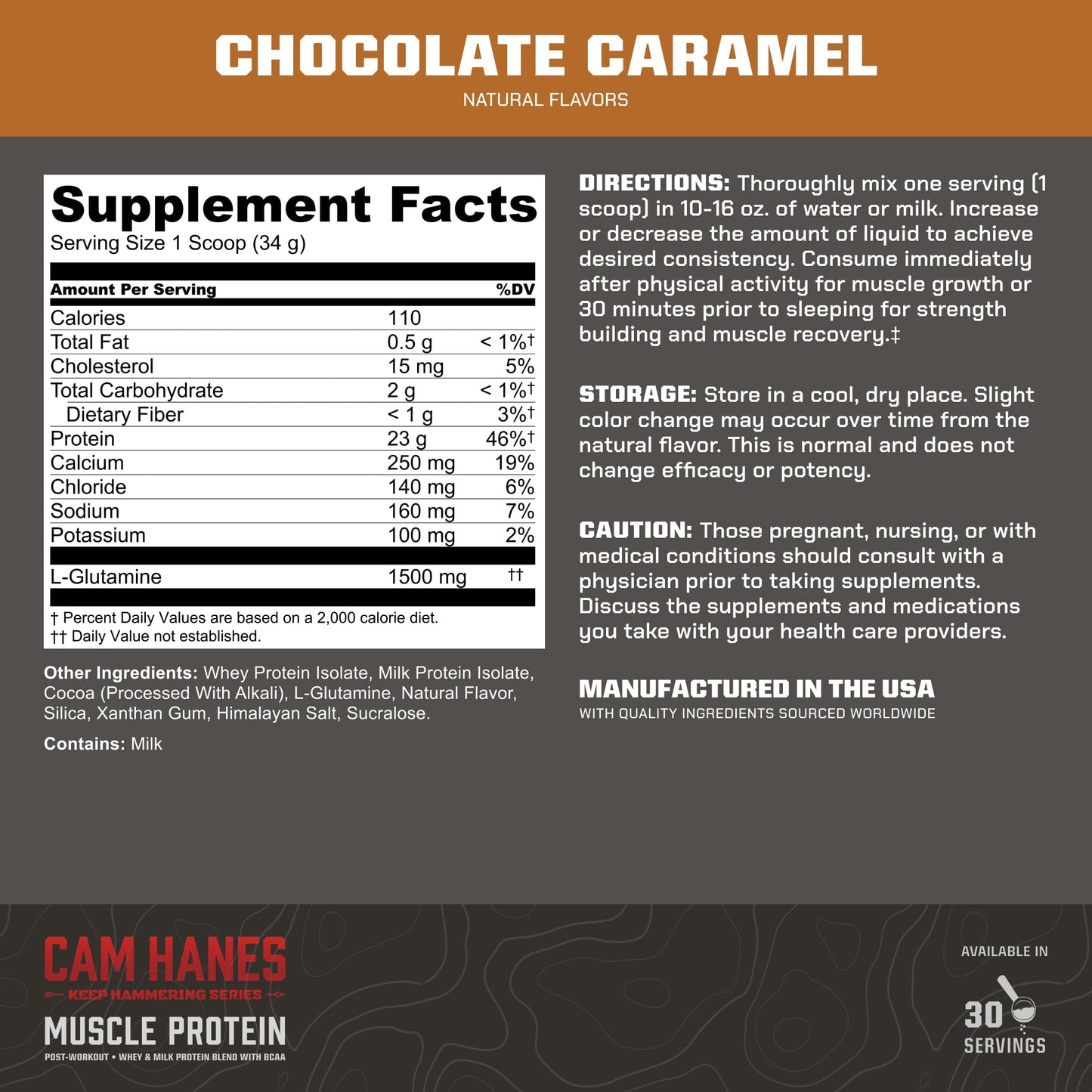 MTN OPS Magnum Whey Protein Powder Chocolate Caramel 2.24 Pound (Pack of 1)