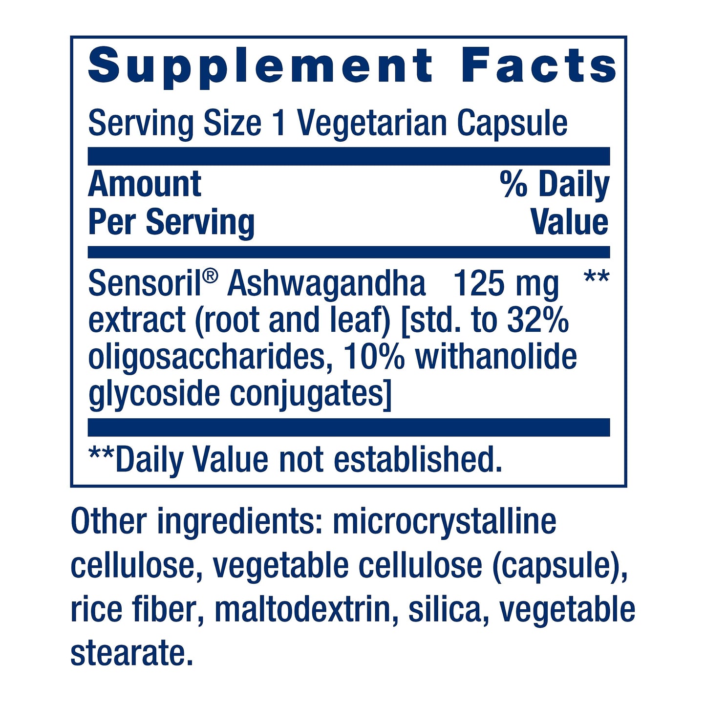 Life Extension Optimized Ashwagandha 60 Capsules