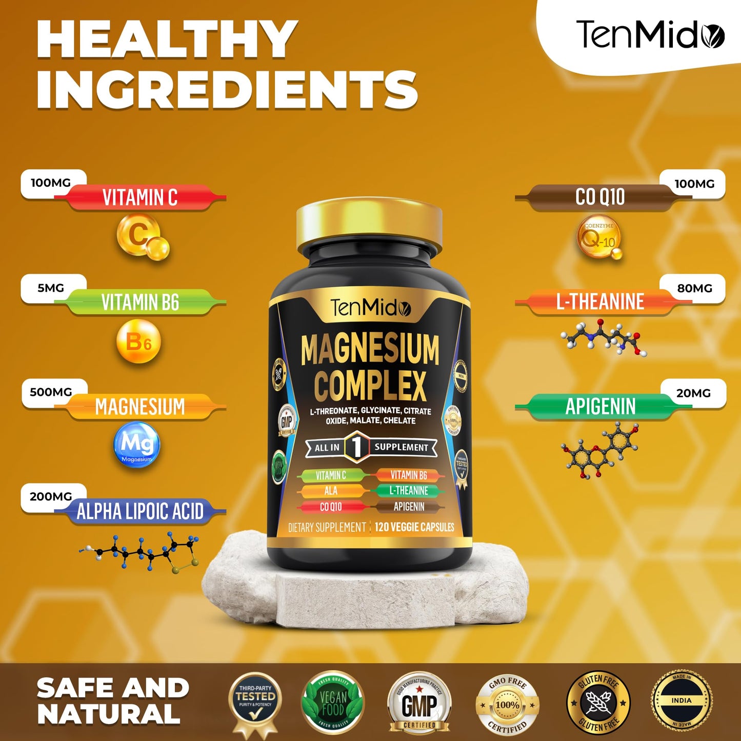Tenmido Magnesium Complex Capsule 120 Count