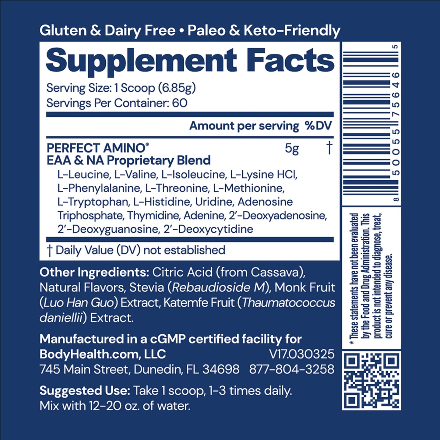 BodyHealth PerfectAmino Powder 14.5 Ounce