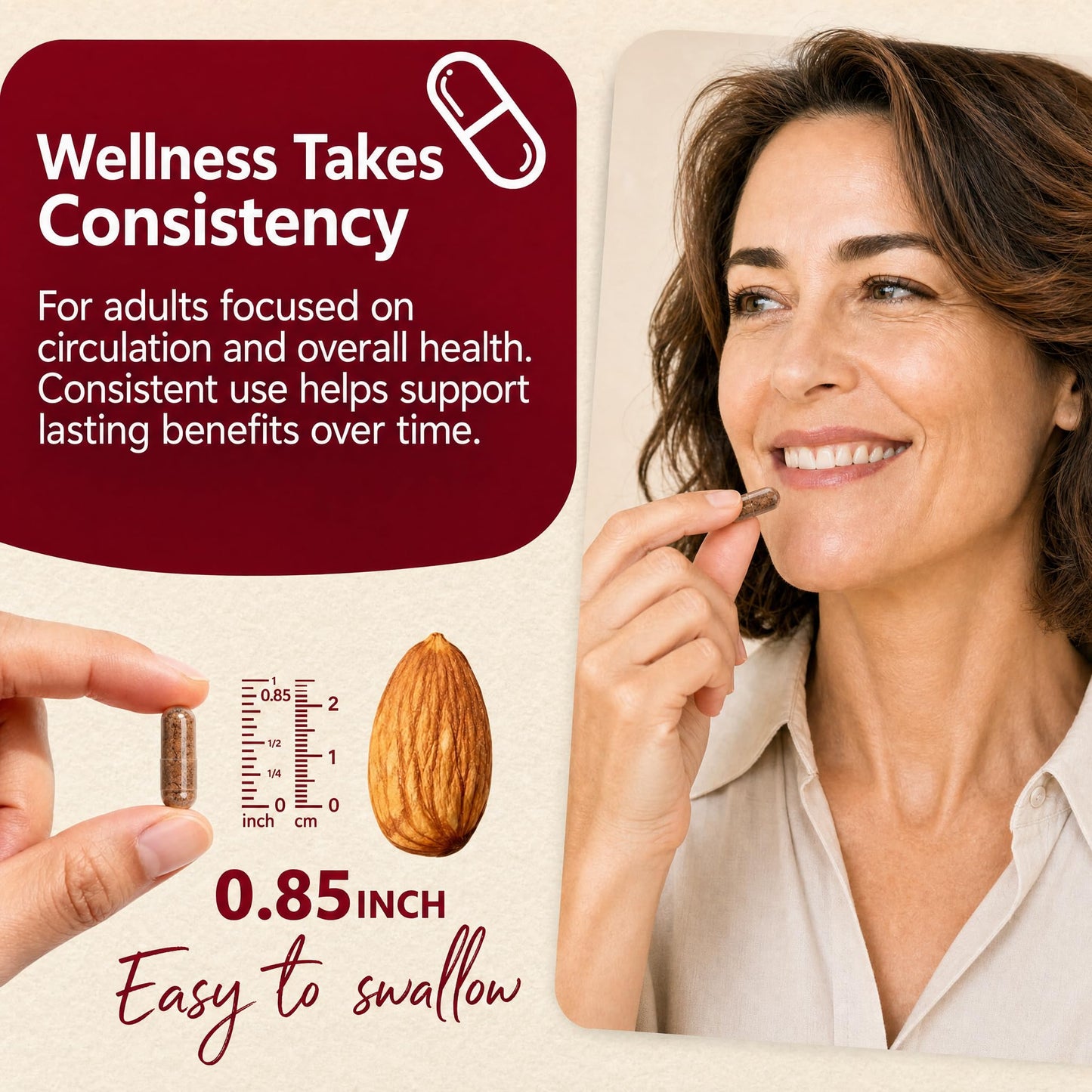HyberVive Pomegranate Extract 20:1 Extra Strength, 500mg Full-Spectrum Peel Extract, Standardized to ≥40% Polyphenols with Ellagic Acid, 90 Capsules