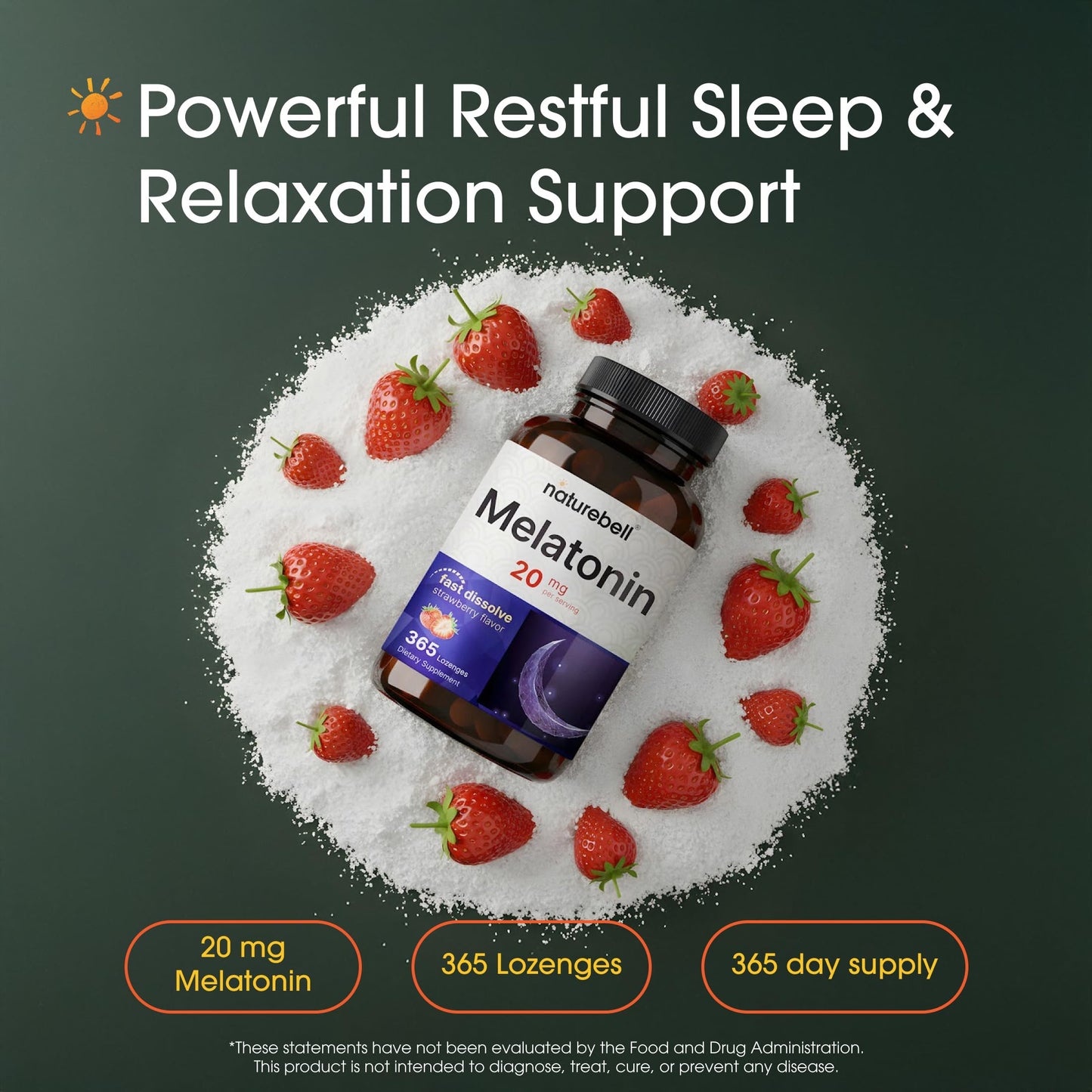 NatureBell Melatonin 20mg Tablet 240 Count
