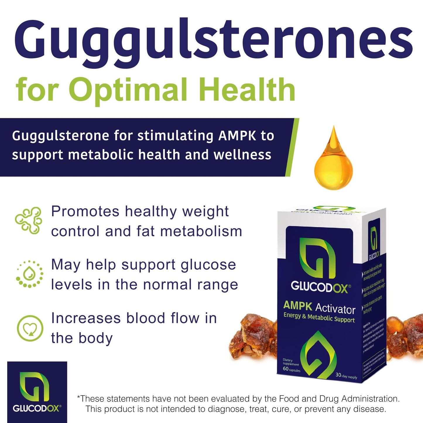 GlucodOX AMPK Activator Supplement Capsule, 60 Capsules