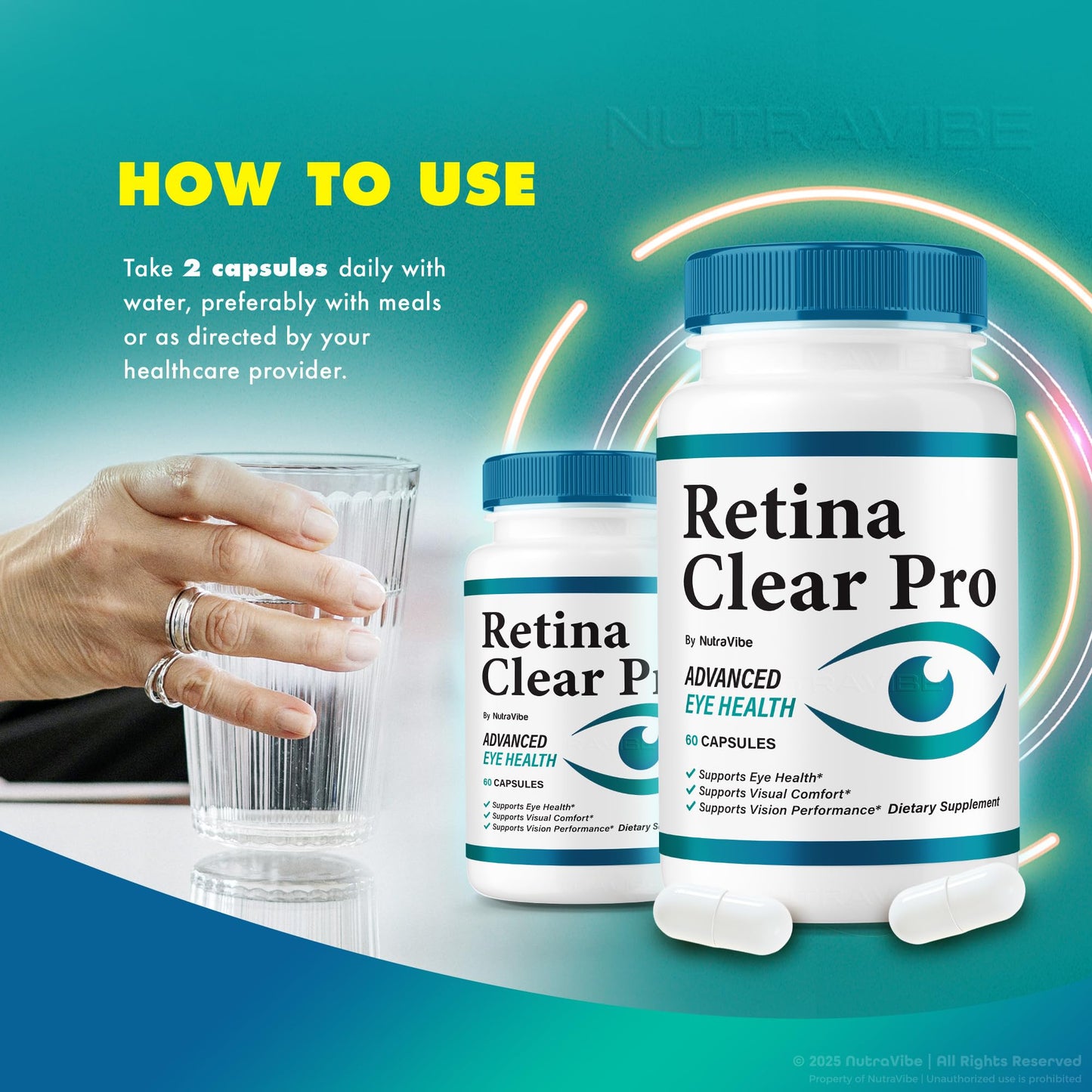 NutraVibe Retina Clear Pro 120 Capsules