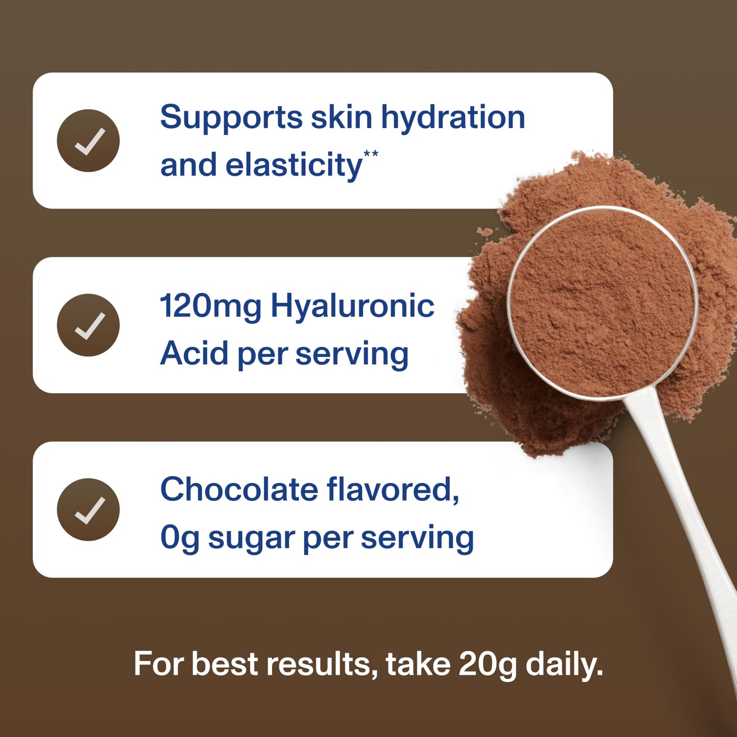 Vital Proteins Collagen Peptides Advanced, Hydrolyzed Peptides with Hyaluronic Acid and Vitamin C - Chocolate Flavor Powder, 24.7 oz