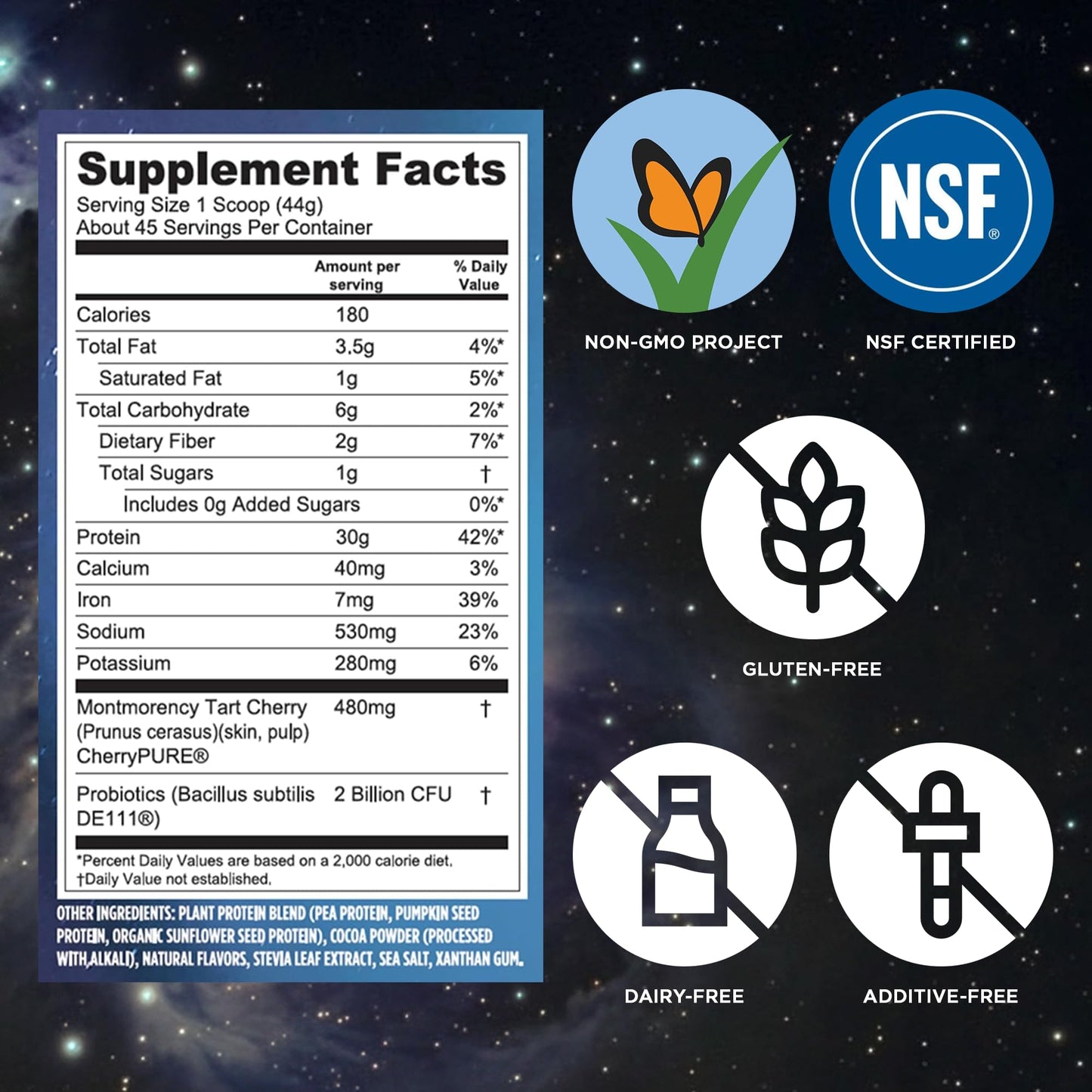 Vega Protein + Recovery Protein Powder, Chocolate, 64