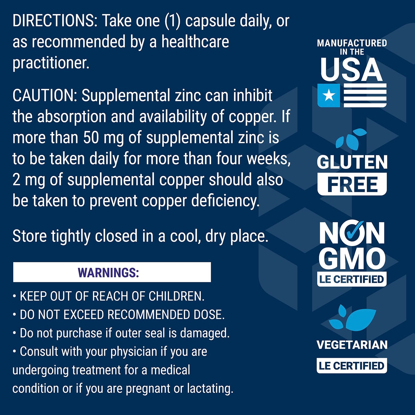 Life Extension Zinc Caps Capsule, 90 Capsules