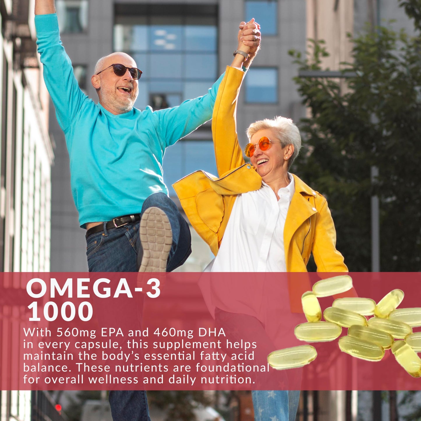 HAIM Omega-3 1000 Fish Oil Softgels 60 Count