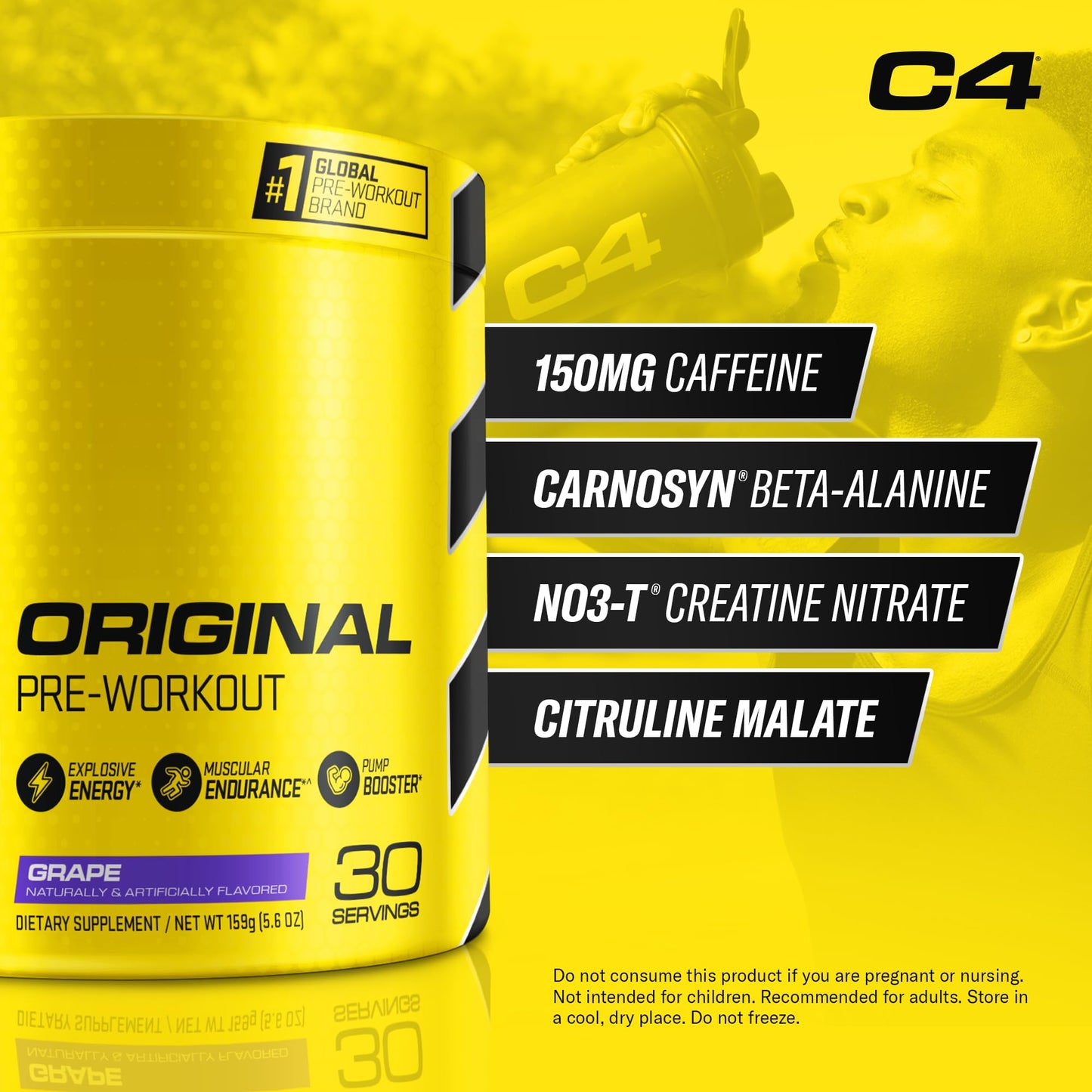 C4 Original Pre Workout Powder 5.6 Ounce
