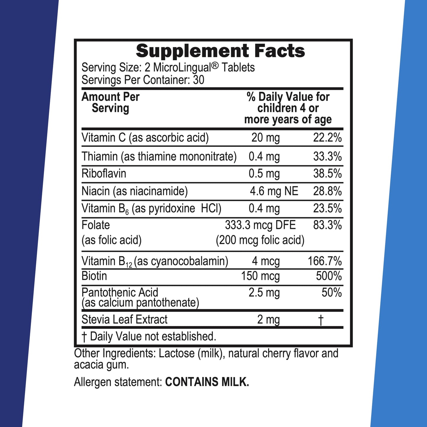 Superior Source Children's B-Complex with Vitamin C Tablets, Instant Dissolve, 60 Count