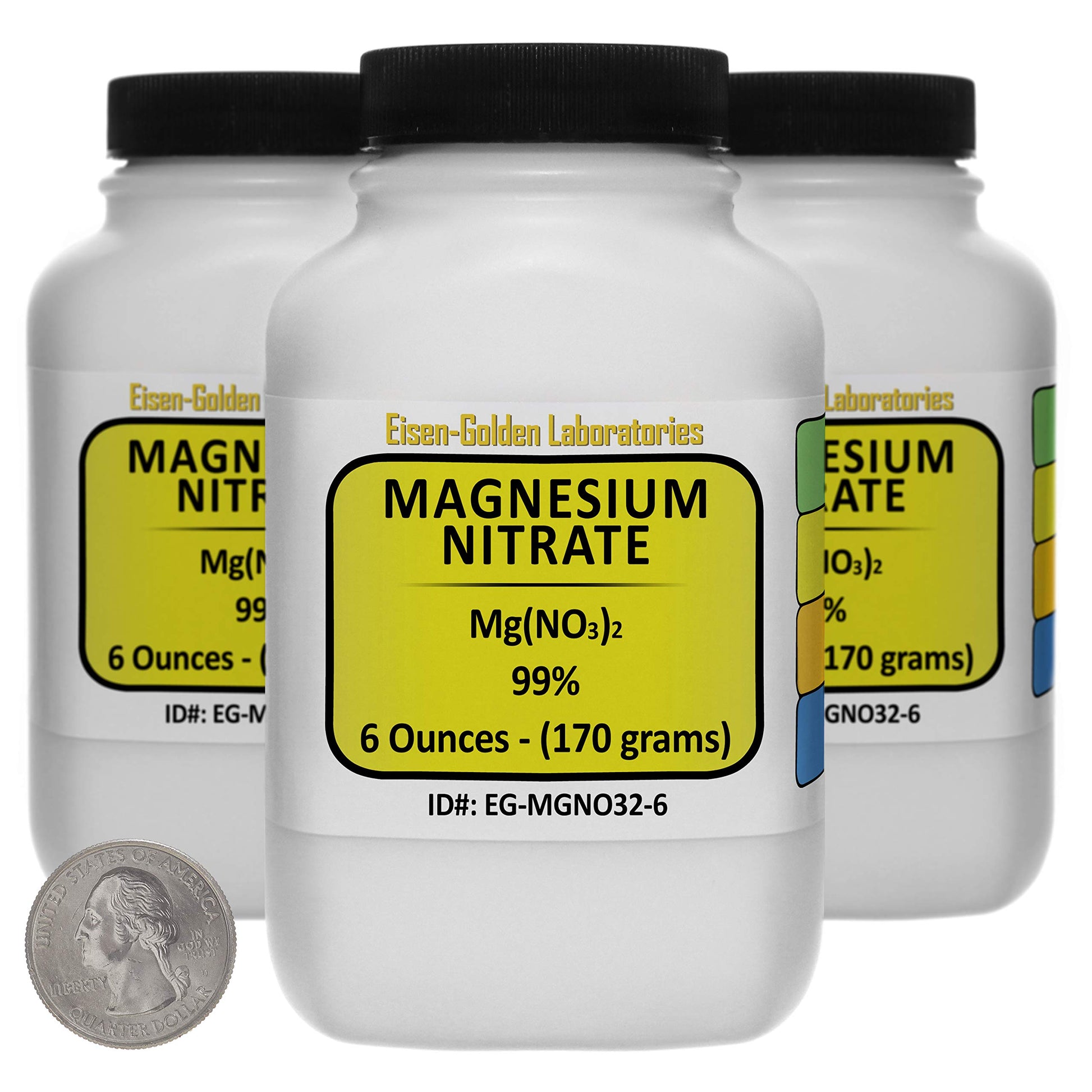 Eisen-Golden Laboratories Magnesium Nitrate [Mg(NO3)2] 99% USP Food Grade Powder, 18 Ounce