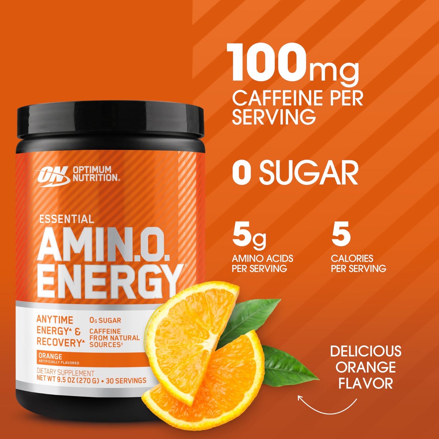 Optimum Nutrition Amino Energy Orange Powder 9.5 Ounce
