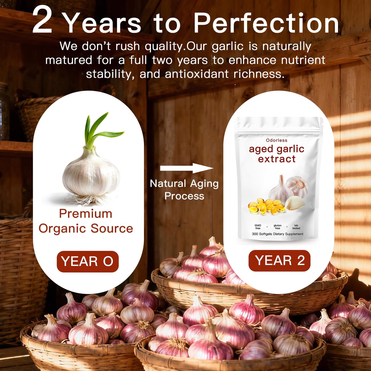YATIME Aged Garlic Extract Softgels 300