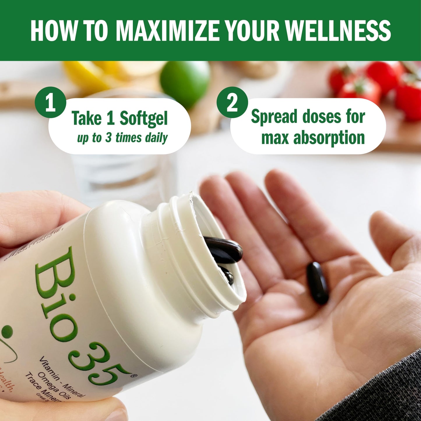 Biotek For Health For Life Bio-35/100 sg Gluten Free Softgel 100