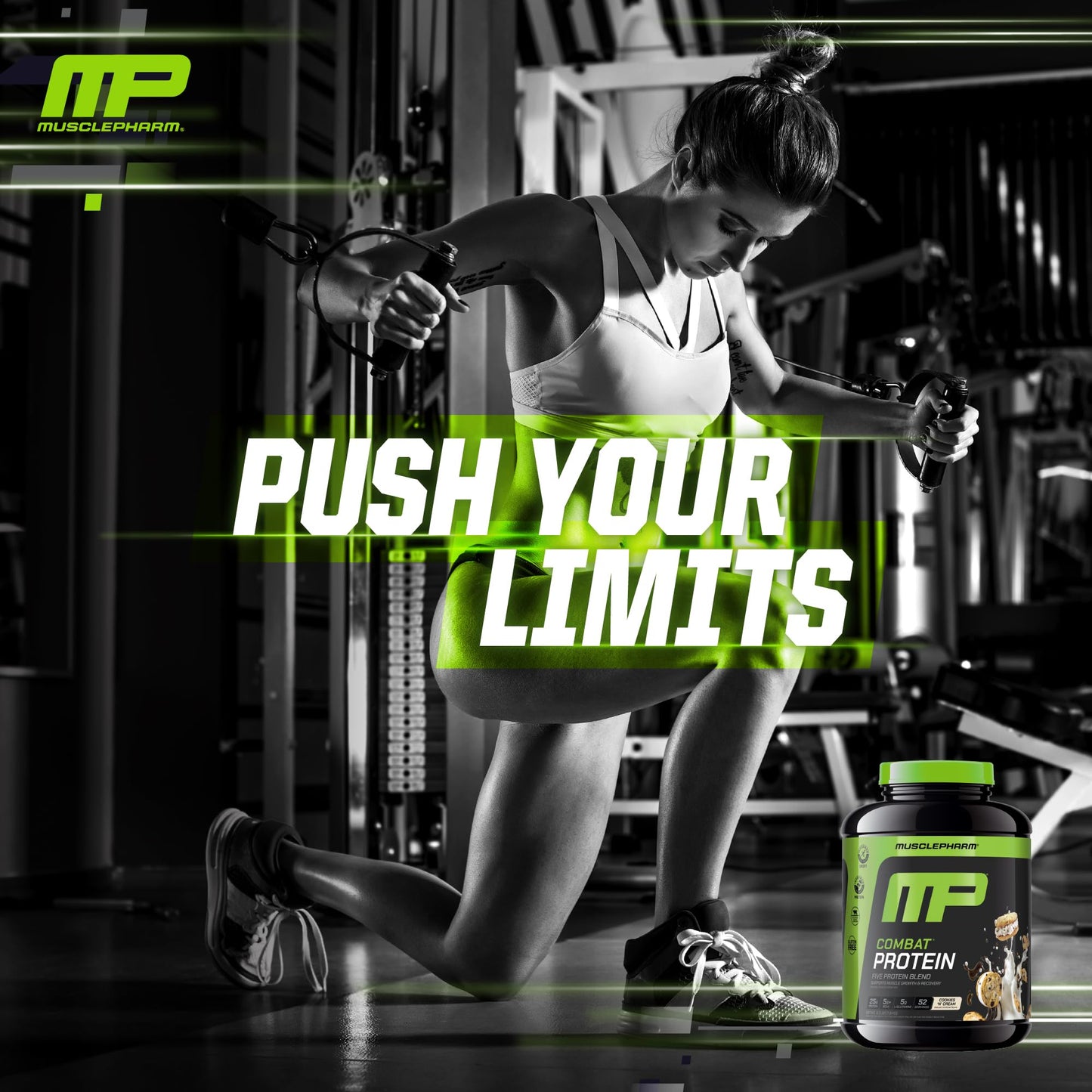 Muscle Pharm Combat Protein Powder 4 lb, 52 Servings
