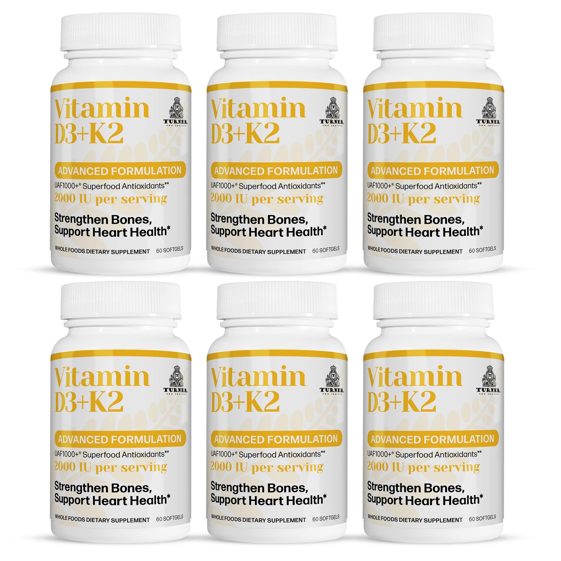 TURNER Vitamin D3 and K2 Softgels 360