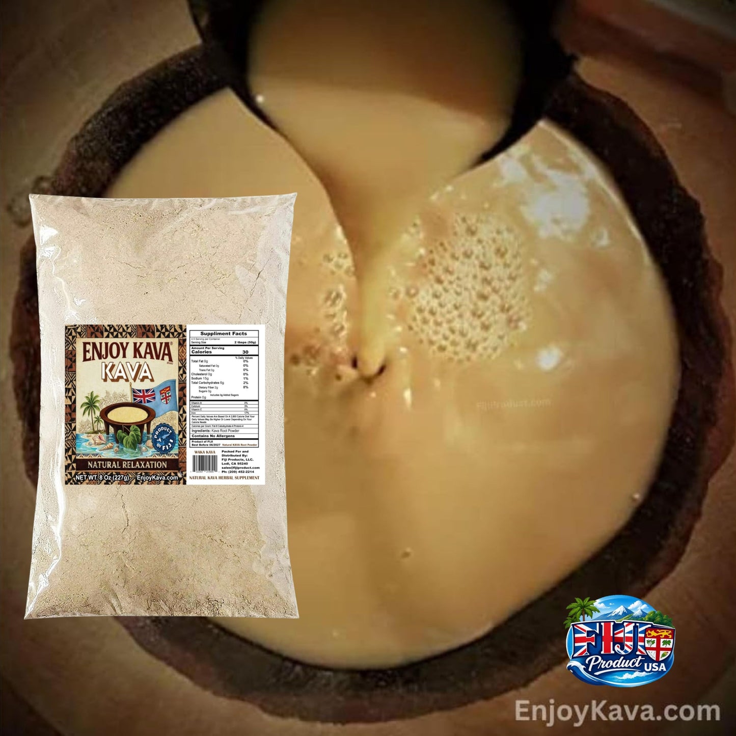 Enjoy Kava Noble Kava Root Powder, 1