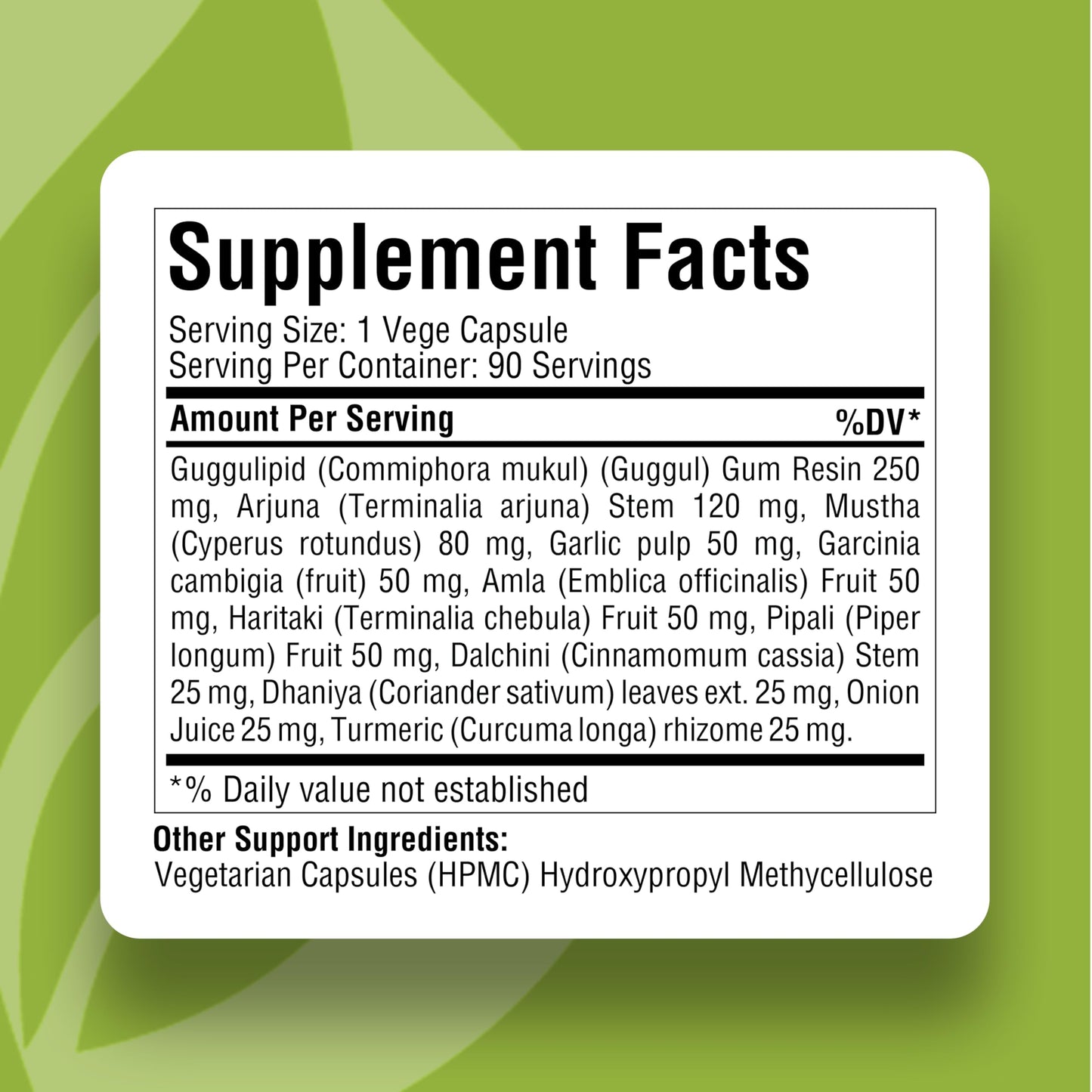 Herbsforever Cholesterol Health Support & Triglyceride & Heart Health Antioxidant, 800mg, 90 Capsules