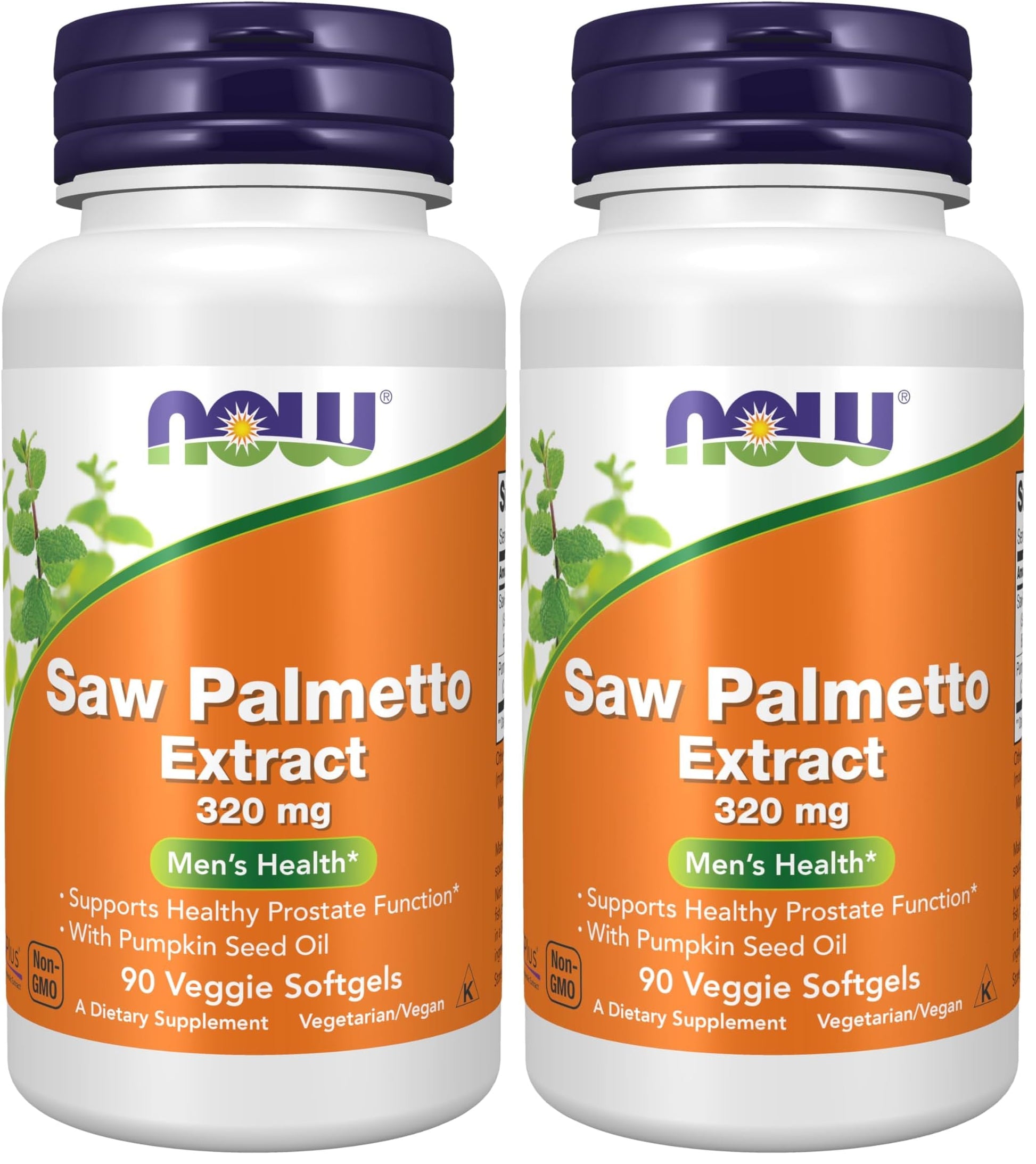 NOW Foods Saw Palmetto Extract 320 mg with Pumpkin Seed Oil, 180 Softgels