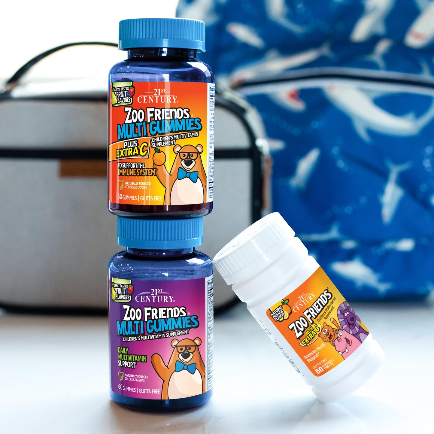 21st Century Zoo Friends with Extra C Chewable 60 Tablets