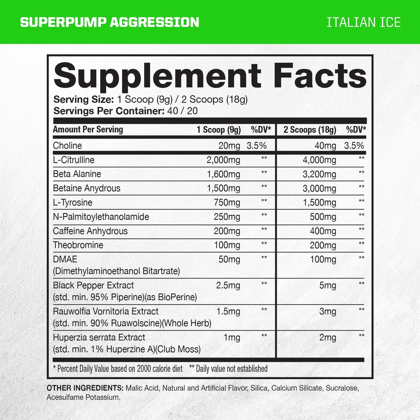Gaspari Nutrition SuperPump Aggression Pre-Workout Powder 15.87 Ounce