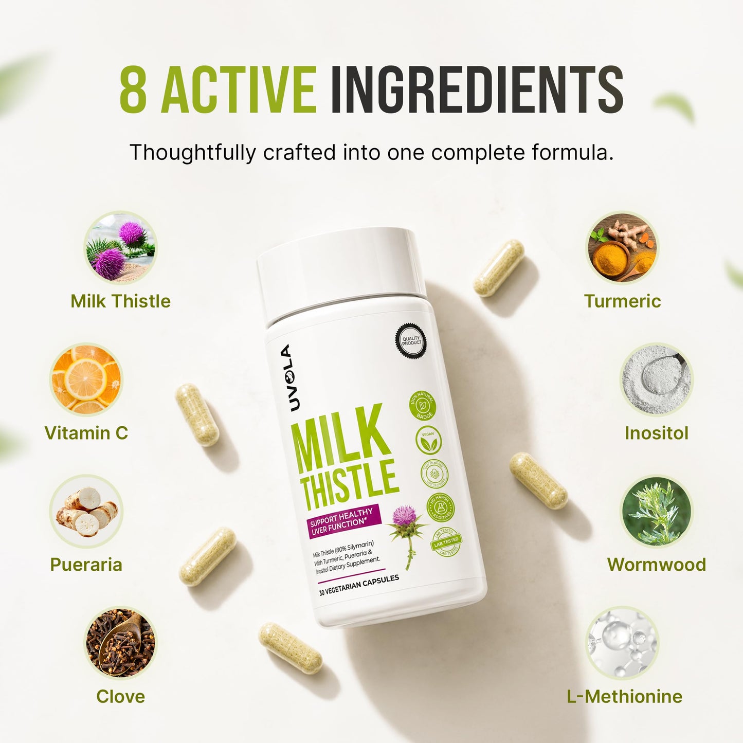 TryUvola Milk Thistle Liver Detox 60 Capsules